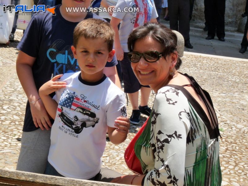 Sebastiano con la mamma