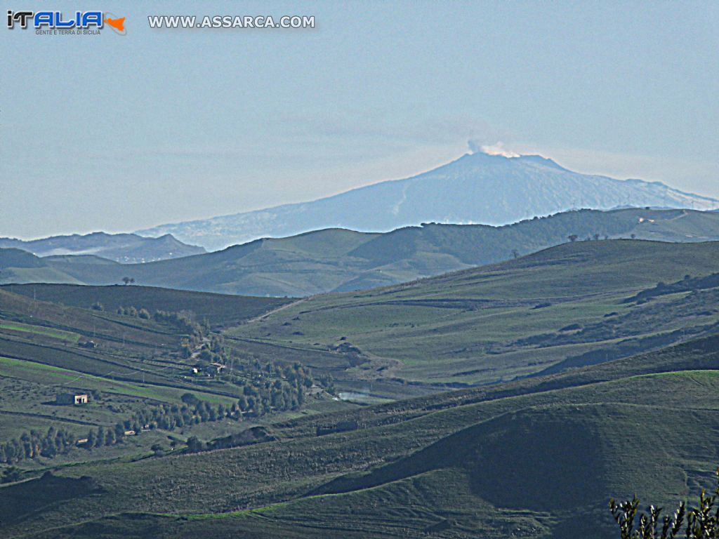 Fumata " in diretta " del Vulcano Etna