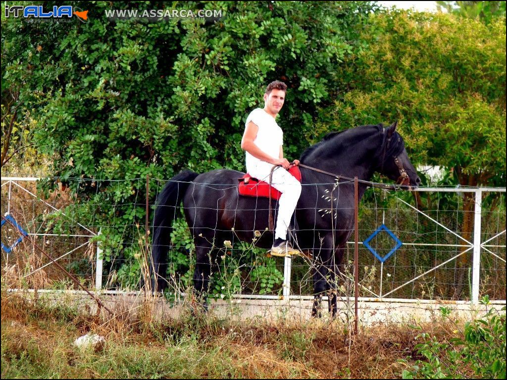 Giuseppe Granata con il suo meraviglioso cavallo