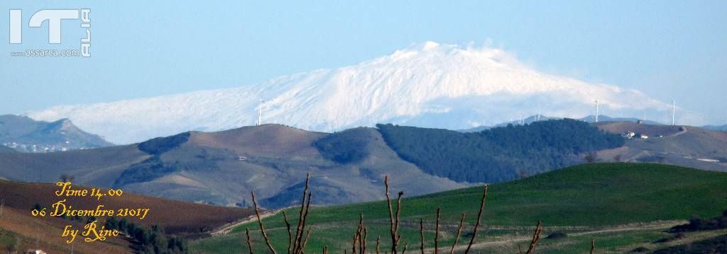 Vulcano Etna innevato