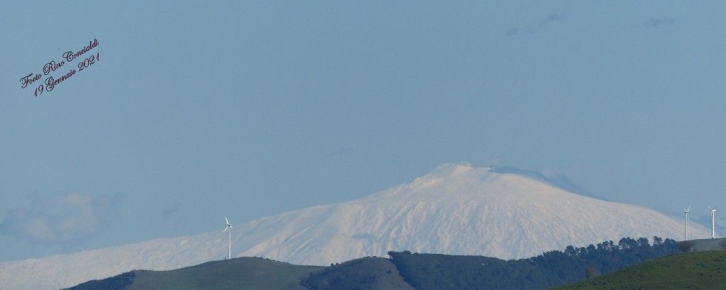 L`Etna a Gennaio 2021