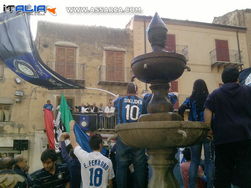 festeggiamenti all`Inter campione d`italia