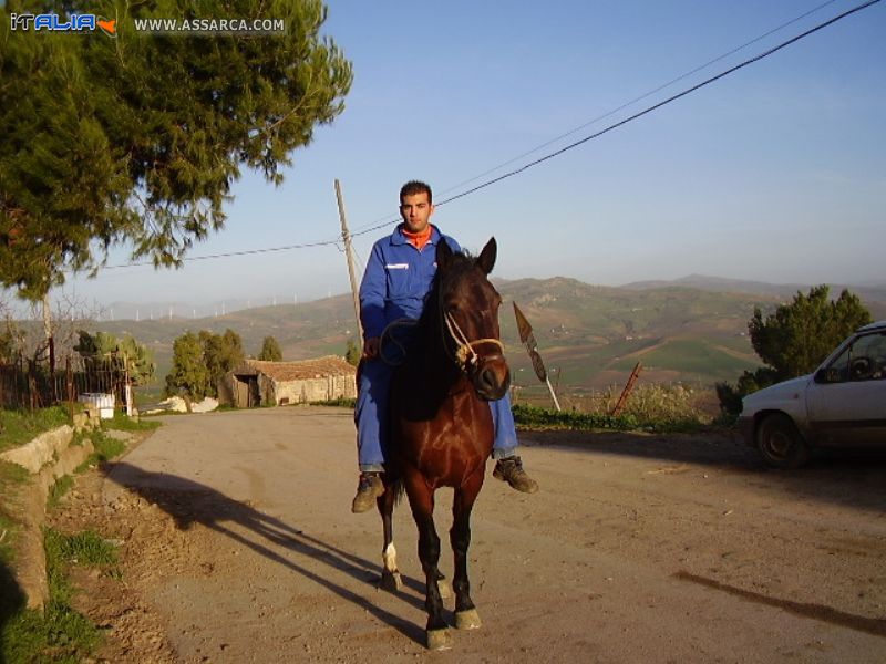 A Marcatobianco, giovane a cavallo.