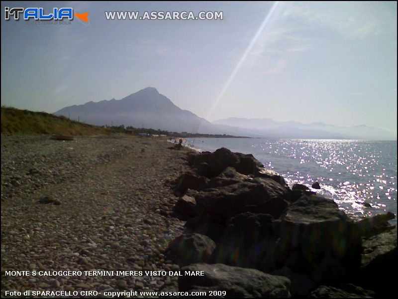 MONTE S. CALOGERO TERMINI IMERESE  VISTO DAL MARE