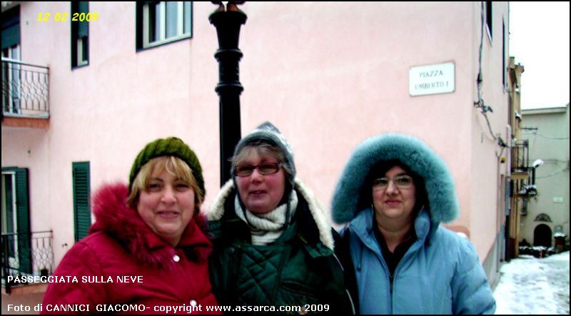 Passeggiata sulla neve