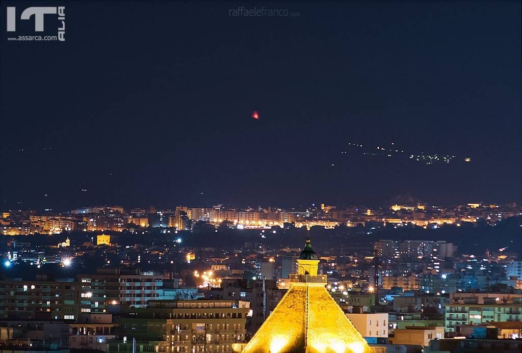 Eruzione Etna vista da Palermo (Novembre 2013)