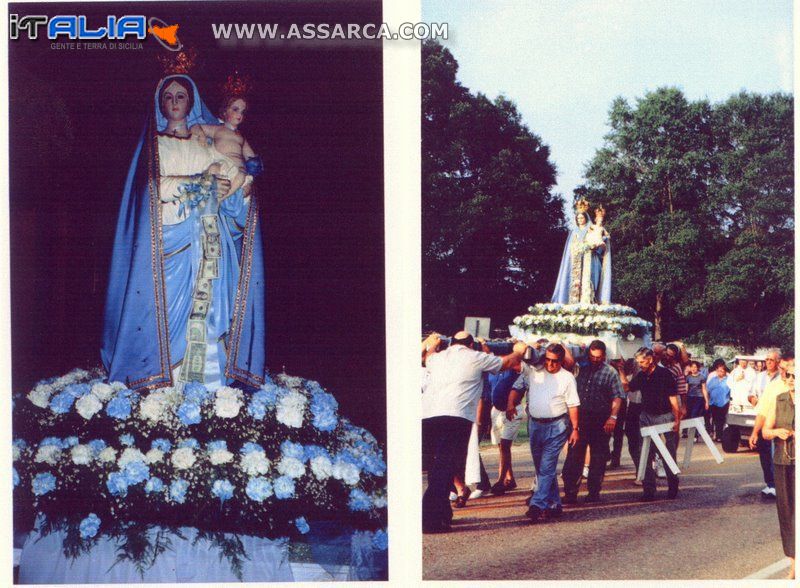 Processione Madonna delle Grazie a Tichfaw,Louisiana