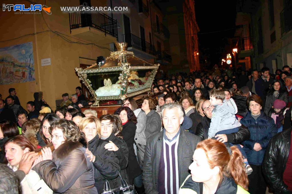 Santa Fortunata ( portata dalla donne ) febbraio 14