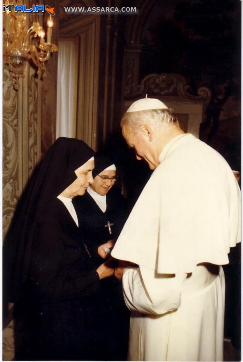 Suor Celina Chimento dal Papa 1980