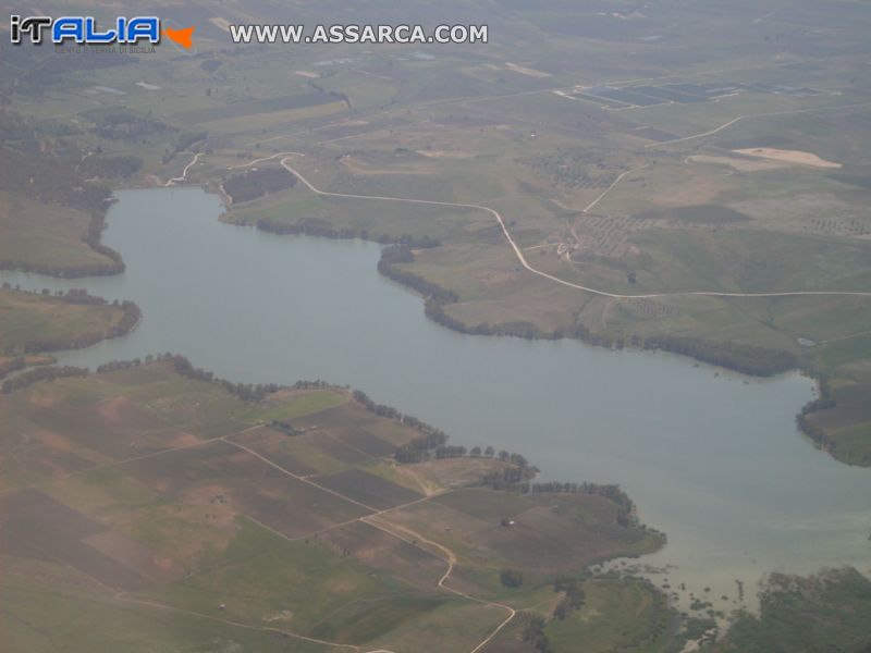 Diga di Caccamo veduta aerea