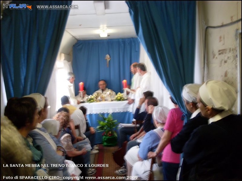 LA SANTA MESSA NEL TRENO BIANCO X LOURDES