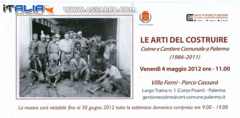 Mostra  .LE ARTI DEL COSTRUIRE MAGGIO 2012