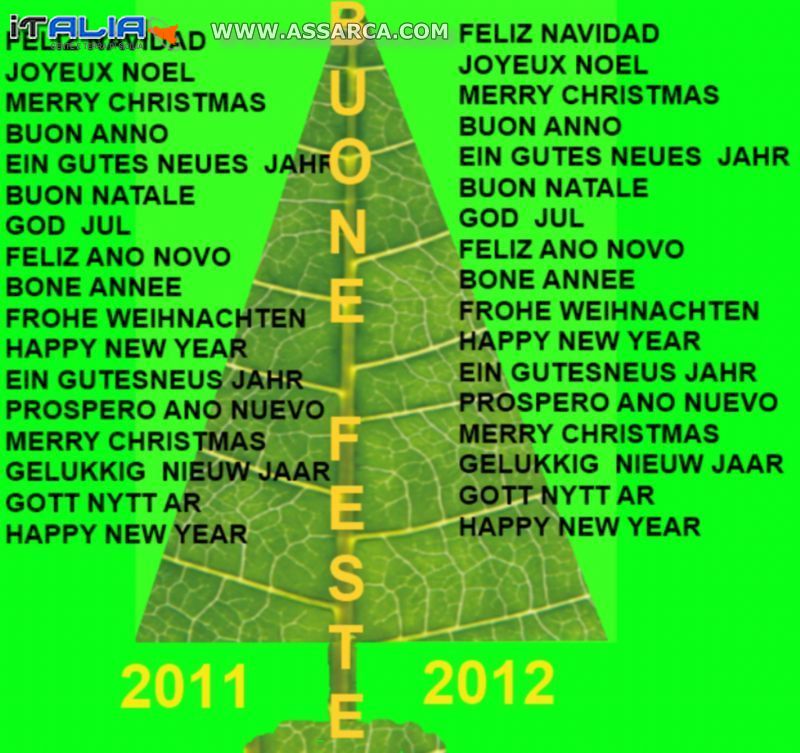 BUONE FESTE A TUTTI  2011---2012