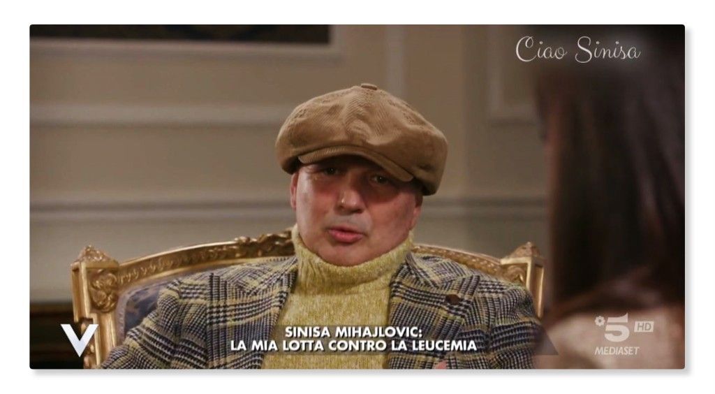 Sinia Mihajlović  (immagine tratta da : Verissimo Cabale 5 Mediaset