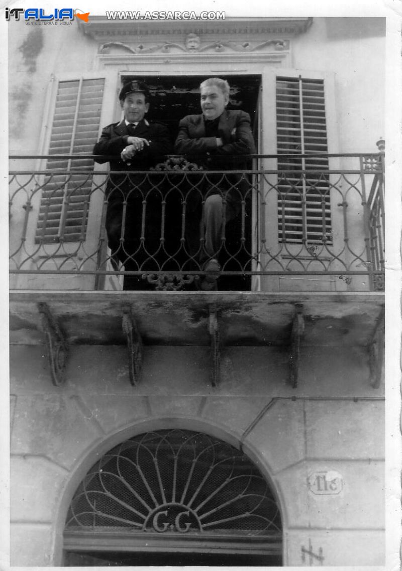 Nel balcone del palazzo Guccione