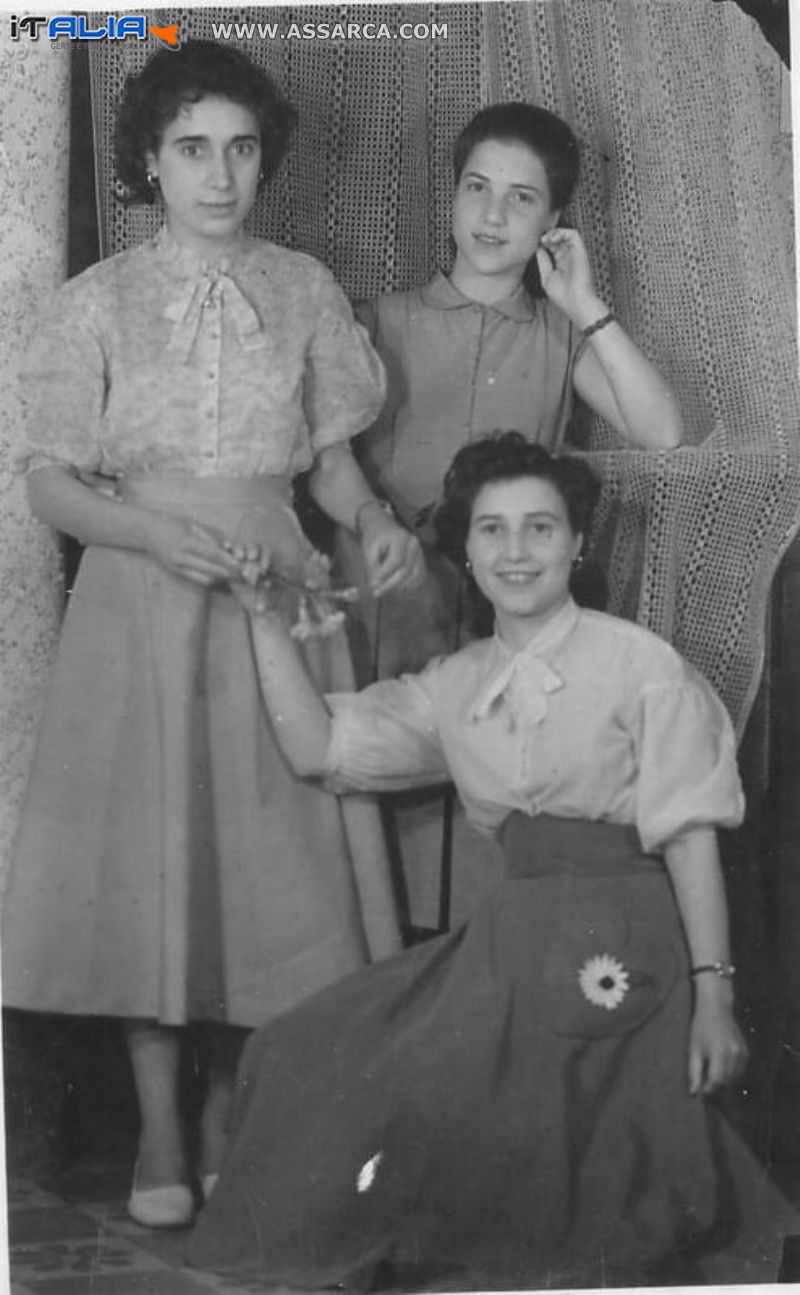 Anna, Lia e  Mimma - Alia 18 giugno 1956