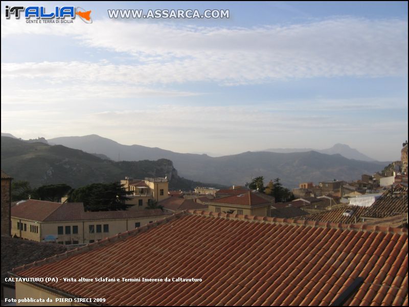 Vista alture Sclafani e Termini Imerese da Caltavuturo