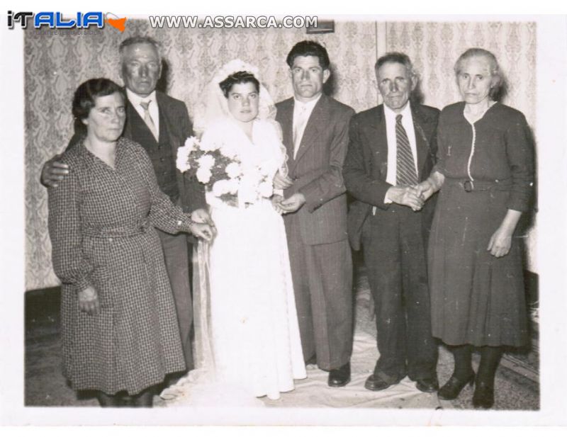 matrimonio di gioia giuseppe centanni maria anni60