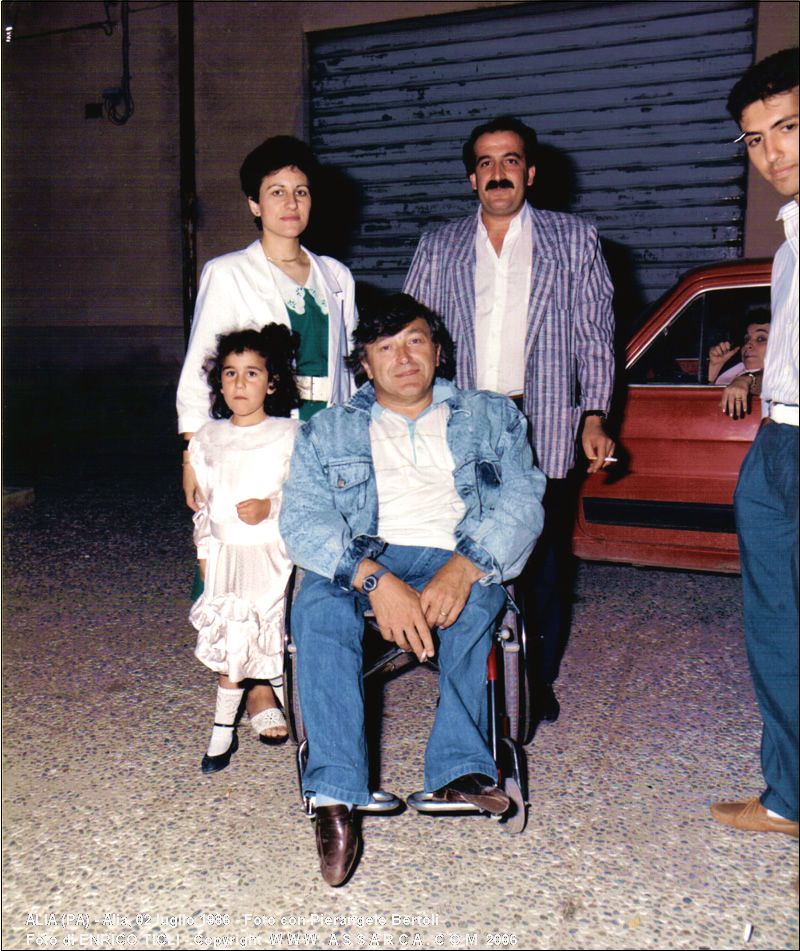 Alia, 02 luglio 1986 - Foto con Pierangelo Bertoli