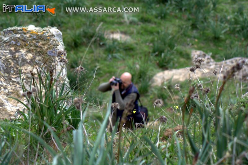 Carlo Iovino durante l`escursione fotografica