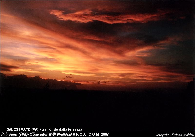 Tramonto dalla terrazza