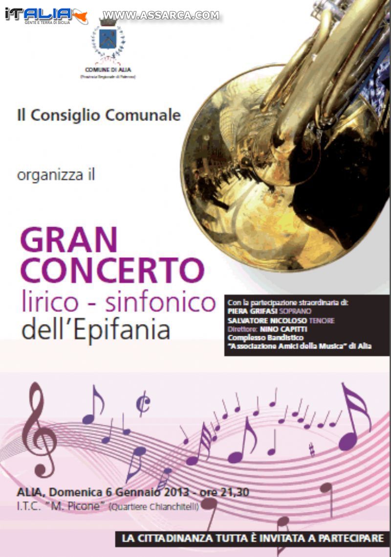 GRAN CONCERTO LIRICO SINFONICO DELL`EPIFANIA