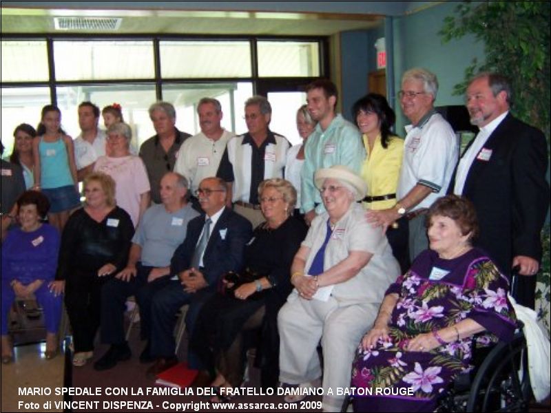 Mario Spedale con la famiglia del fratello Damiano a Baton Rouge