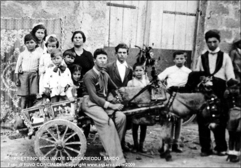 Carrettino Siciliano e sciccarieddu  sardo