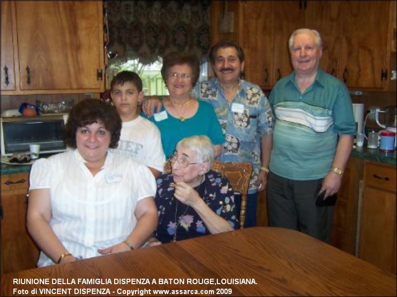 RIUNIONE DELLA FAMIGLIA DISPENZA A BATON ROUGE,LOUISIANA.