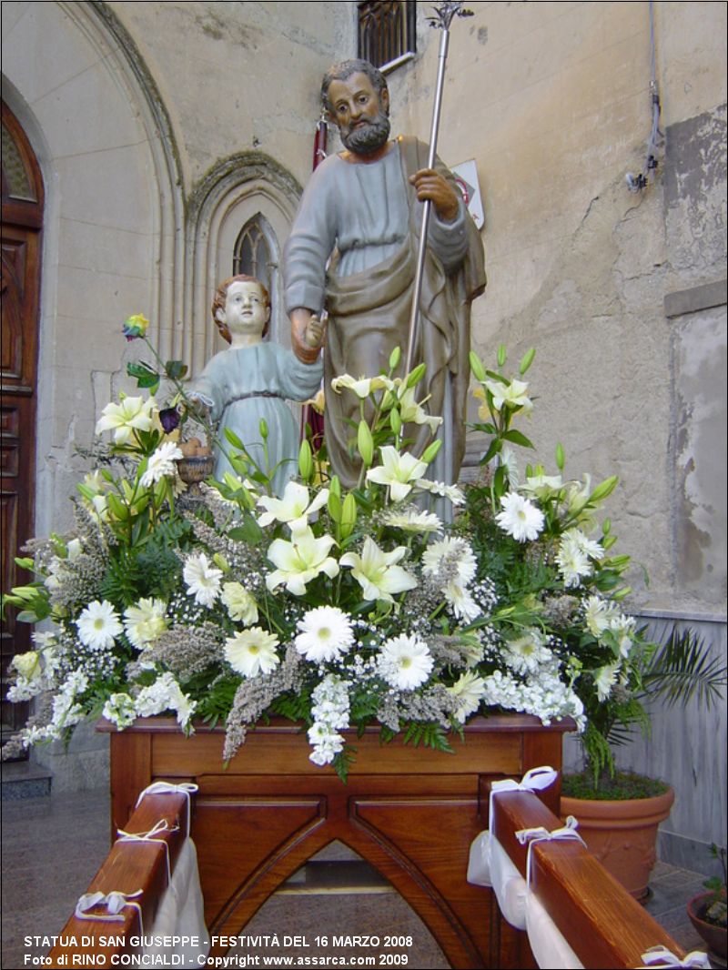 Statua di San Giuseppe - festivit? del 16 Marzo 2008
