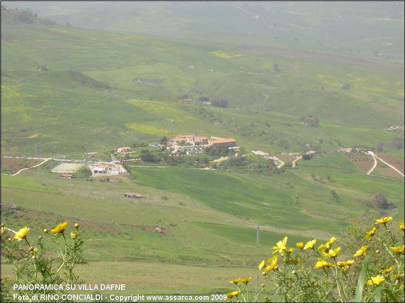 Panoramica su Villa Dafne