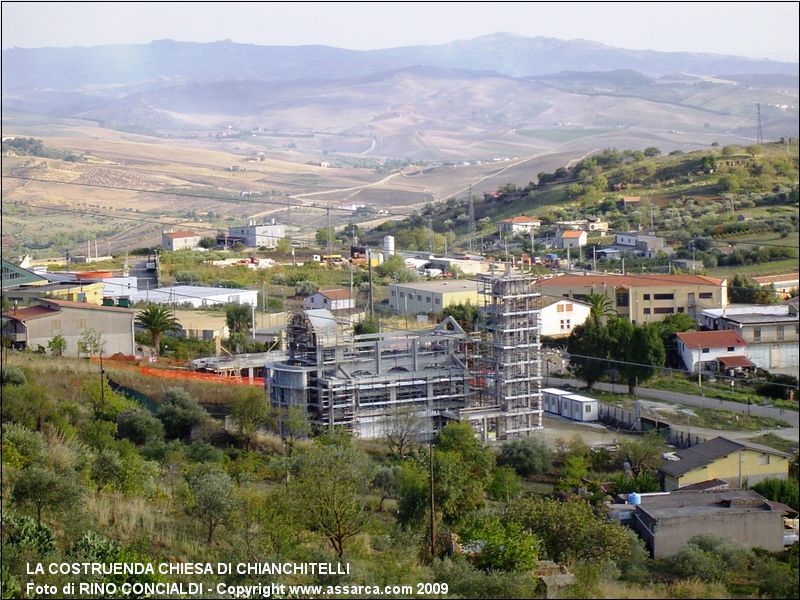 La costruenda chiesa di Chianchitelli