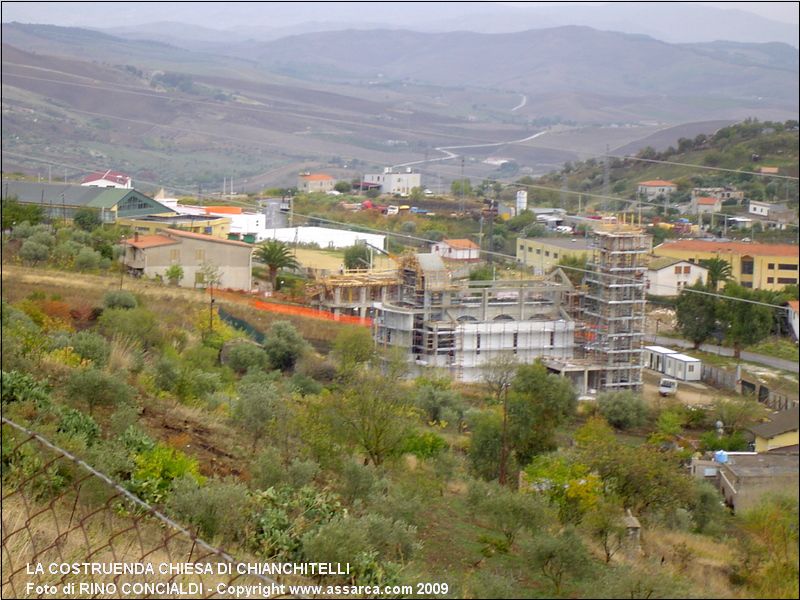 La costruenda chiesa di Chianchitelli