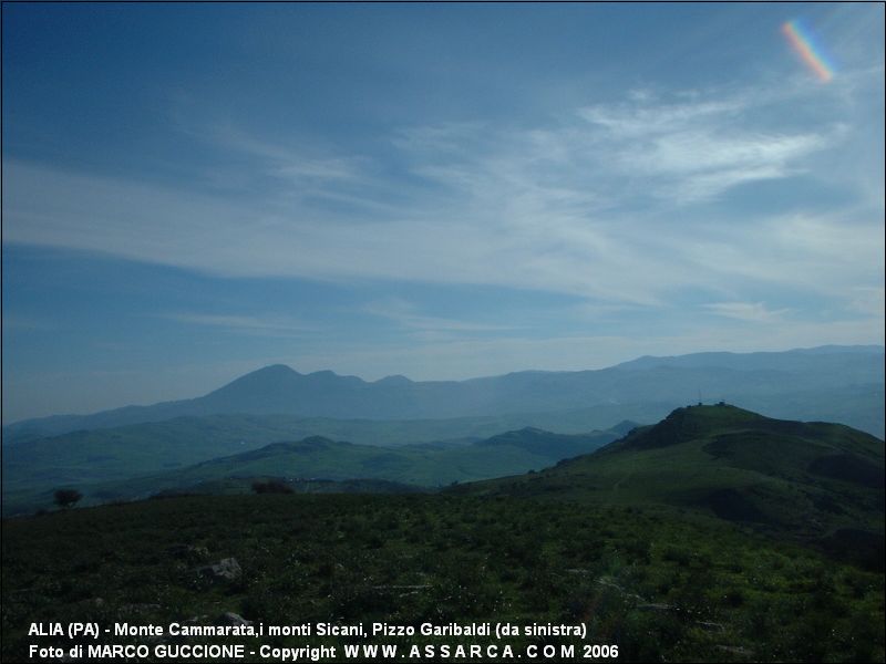 Monte Cammarata,i monti Sicani, Pizzo Garibaldi (da sinistra)