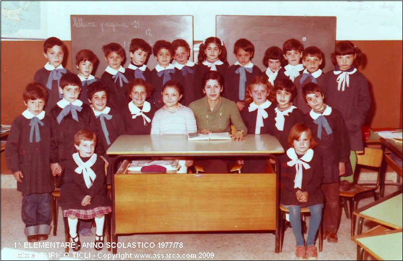 1^ Elementare - Anno scolastico 1977/78