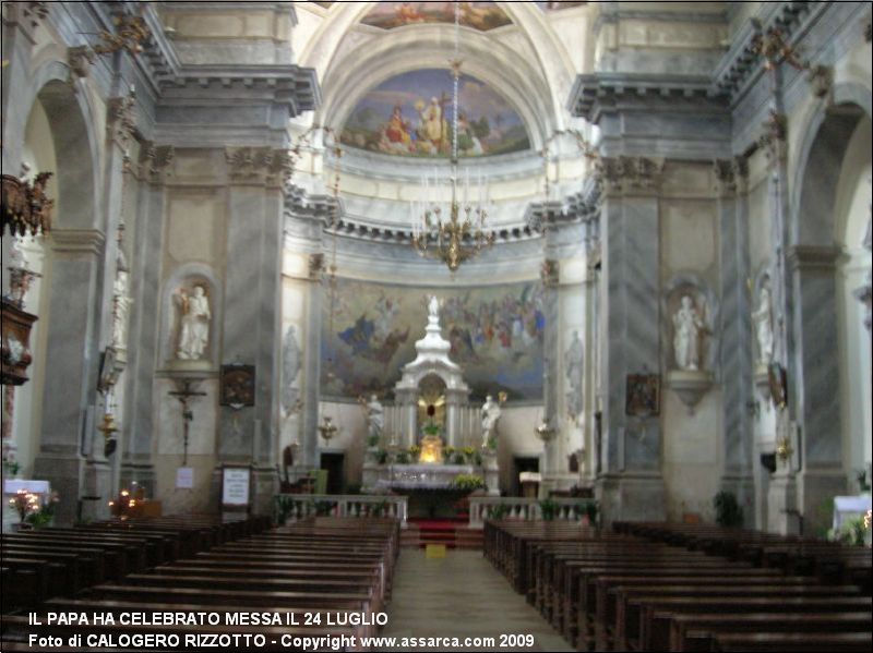 il papa ha celebrato messa il 24 luglio