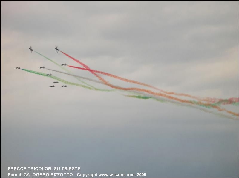 frecce tricolori su trieste