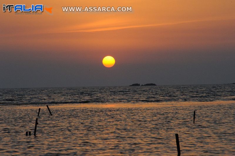 Tramonto sul mare empedoclino