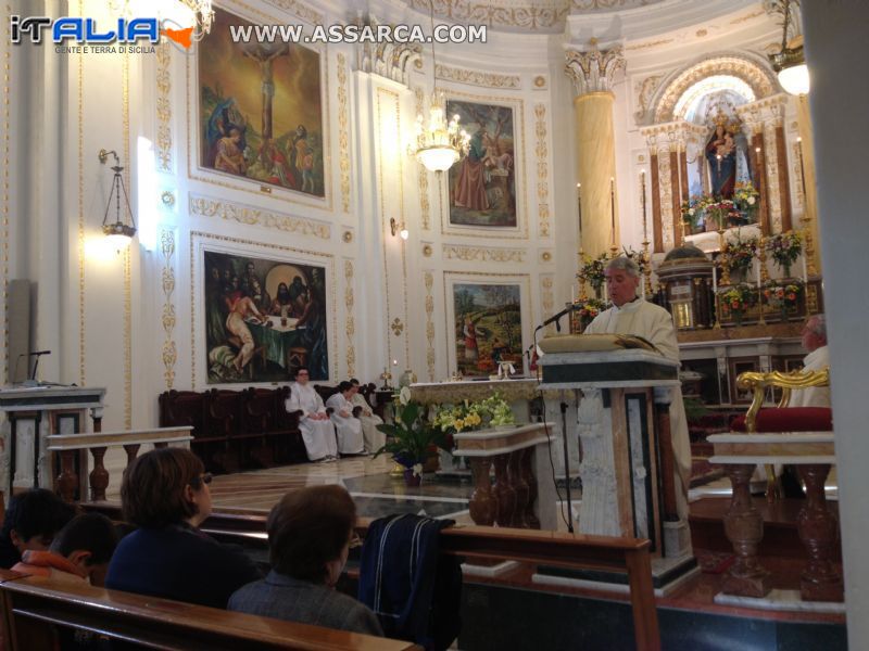 Santa Messa al Santuario presieduta dal Parroco Mons. Salvatore Mormino  Alia,31 maggio 2013