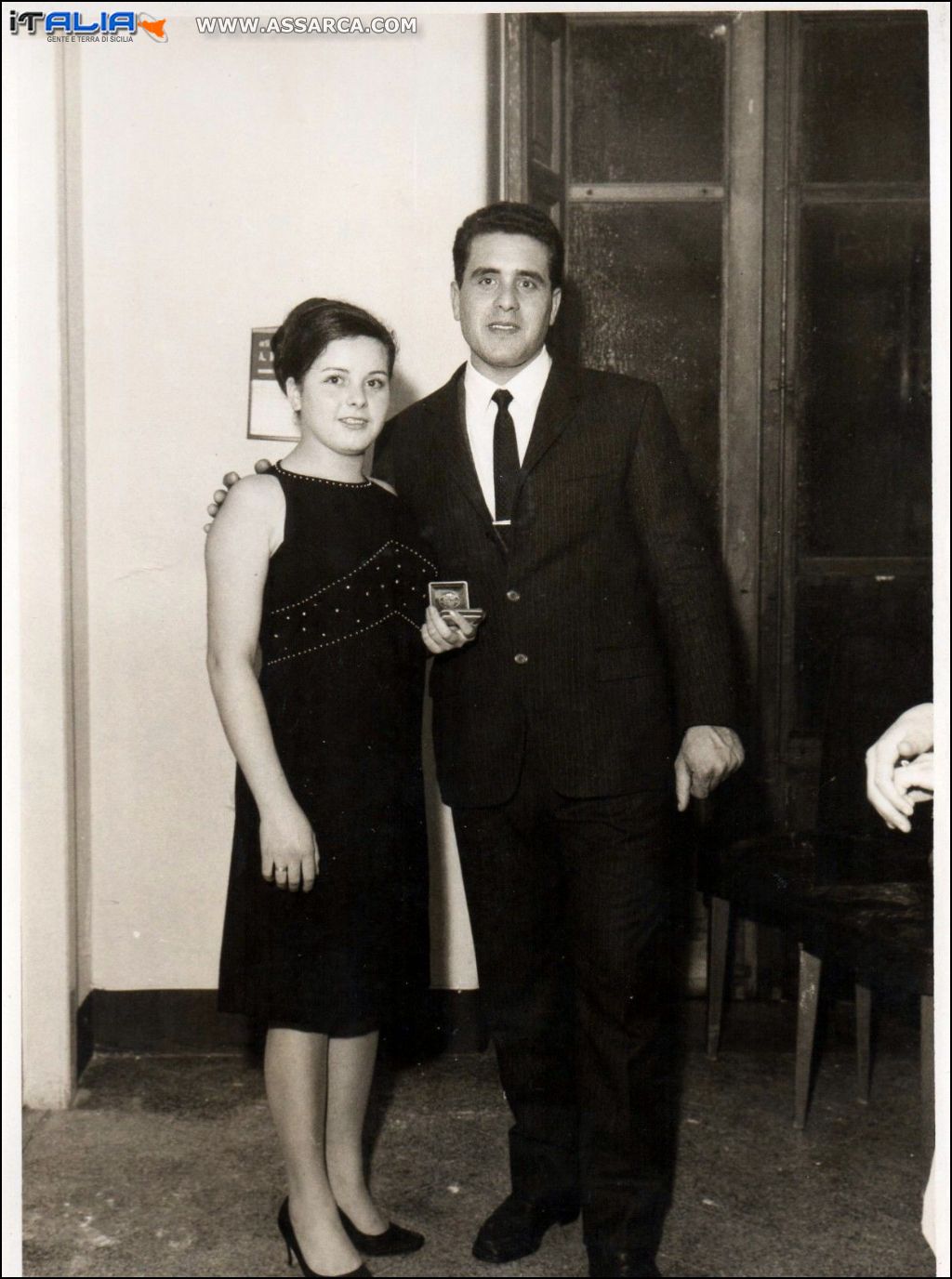 Nino Sagona con la sorella Maria - anno 1967