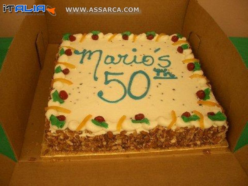 La torta del 50 anniversario