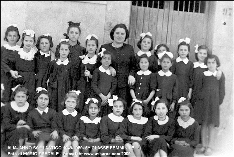Alia- anno scolastico 1949/1950- 5^ classe femminile.