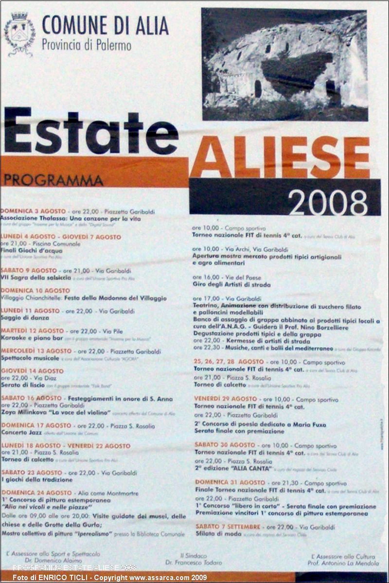 Programma ESTATE ALIESE 2008