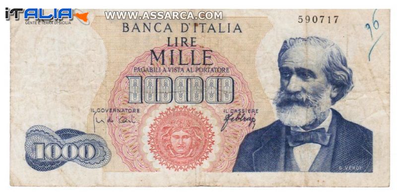 la vecchissima lire mille