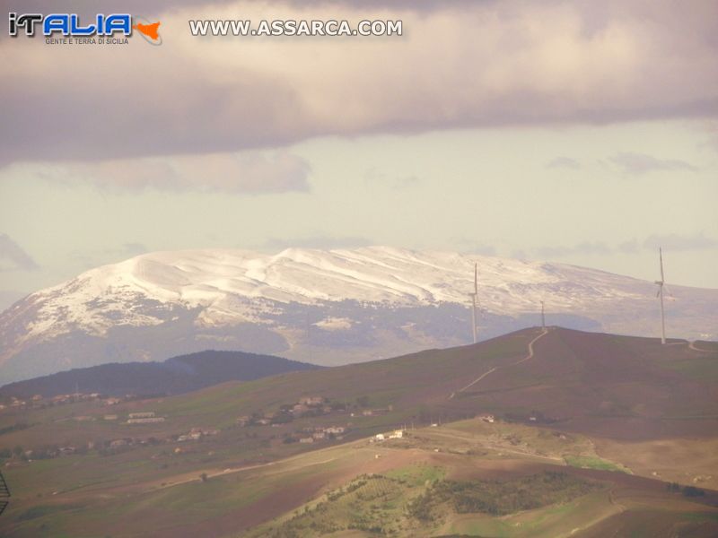 Neve sui monti Sicani