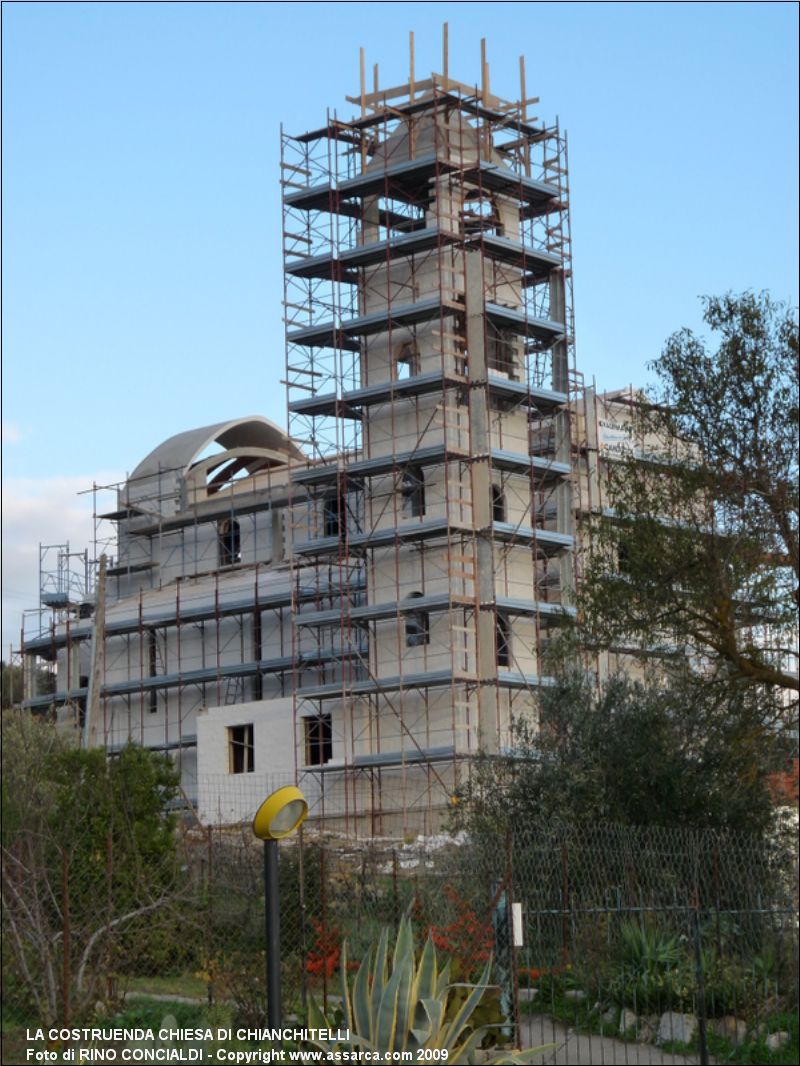 La costruenda chiesa di Chianchitelli