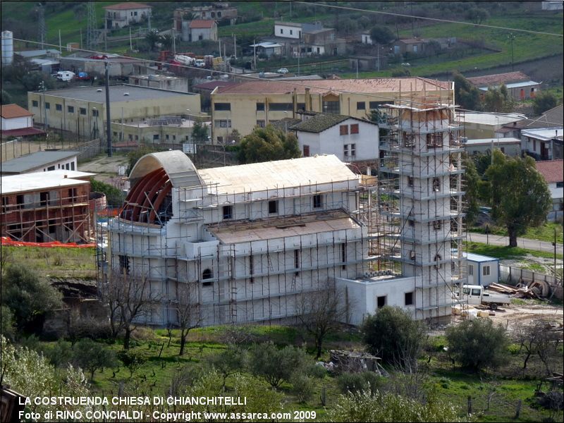 La costruenda chiesa di Chianchitelli