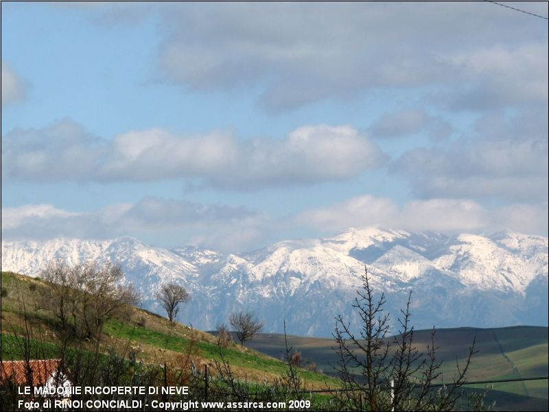 Le Madonie ricoperte di neve