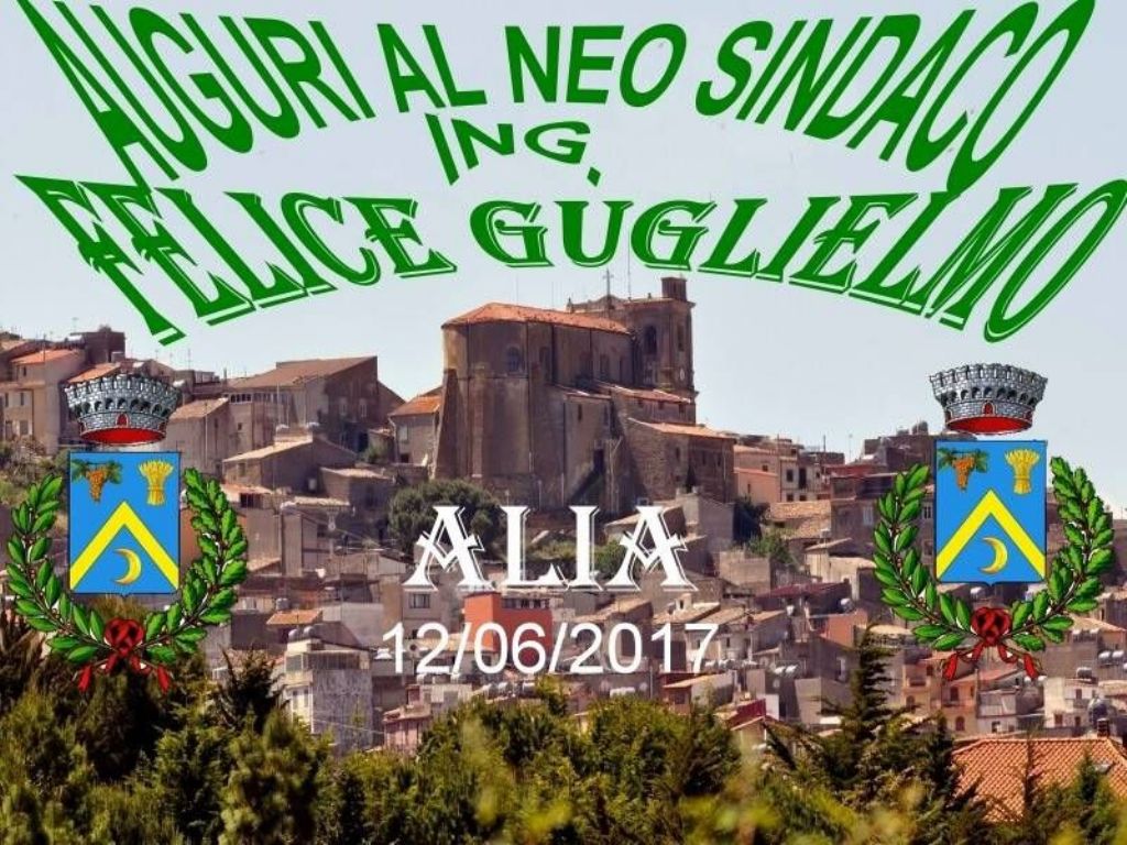 Auguri al neo Sindaco Ing. Felice  Guglielmo .12/06/2017