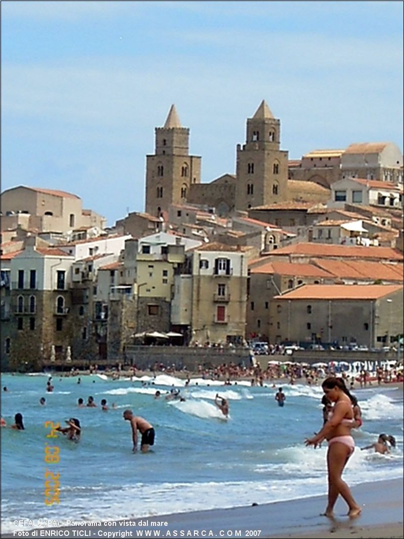 Panorama con vista dal mare